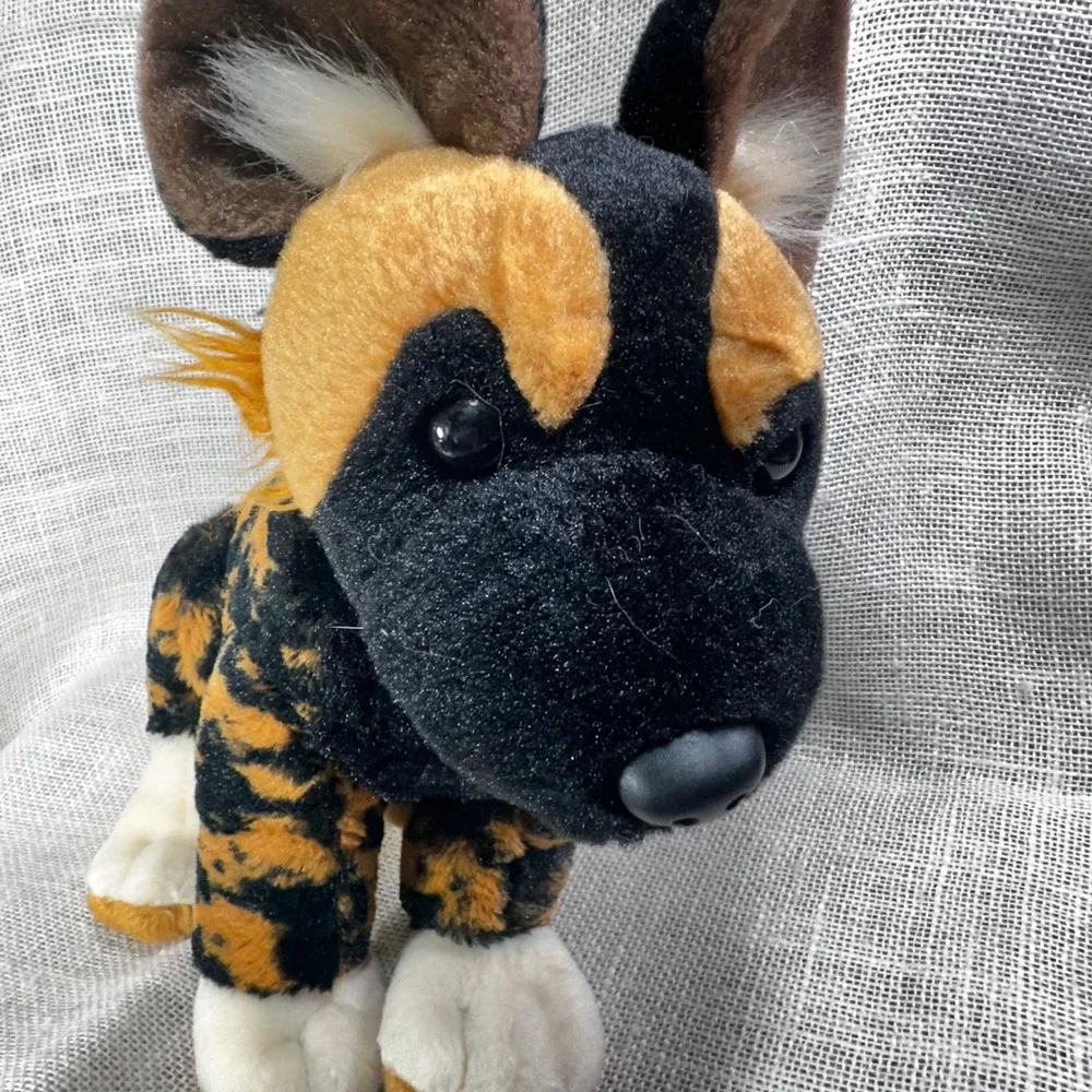 Wild Republic African Wild Dog Plush Stuffed Animal Painted Dog Safari Toy